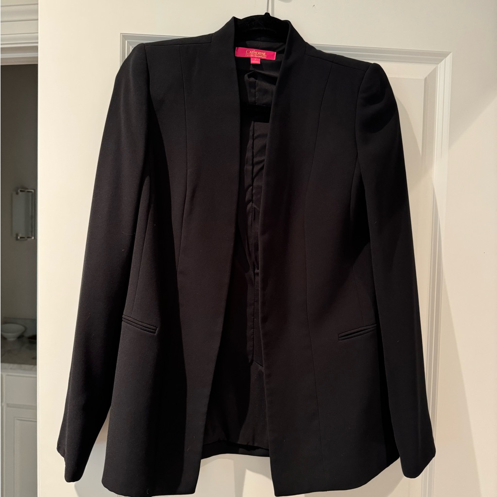 Black Catherine Malandrino Blazer Jacket